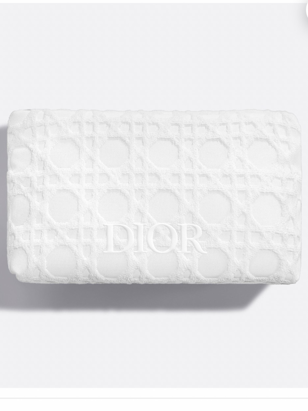Dior White Cannage Quilted Pouch new - Picture 2 of 4